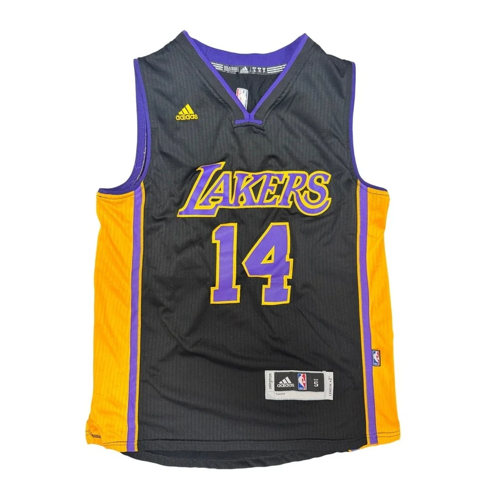 Brandon Ingram 14 Los Angeles Lakers Adidas Jersey Mens Small Black NBA Swingman